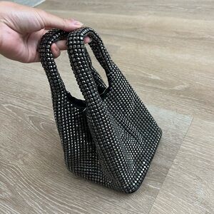 Rhinestone studded mini bag/clutch with extra crossbody strap